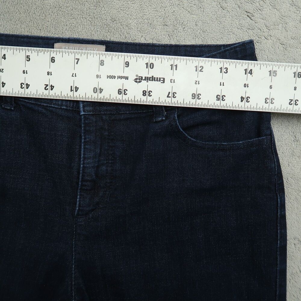Chico's Jeans Women's Size 0 US-4 Blue Mid-Rise Slimming Crop Denim 23" Inseam - Picture 4 of 16